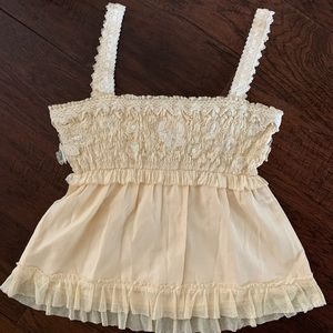 VINTAGE Cynthia Steffe lacy beaded camisole perfect for Harajuku - Visual Kei